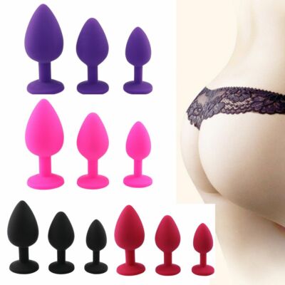 Silicone Jeweled Anal Plug - Available In 3 Sizes!
