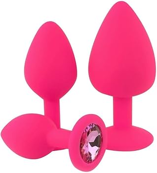 Silicone Jeweled Anal Plug - Available In 3 Sizes!